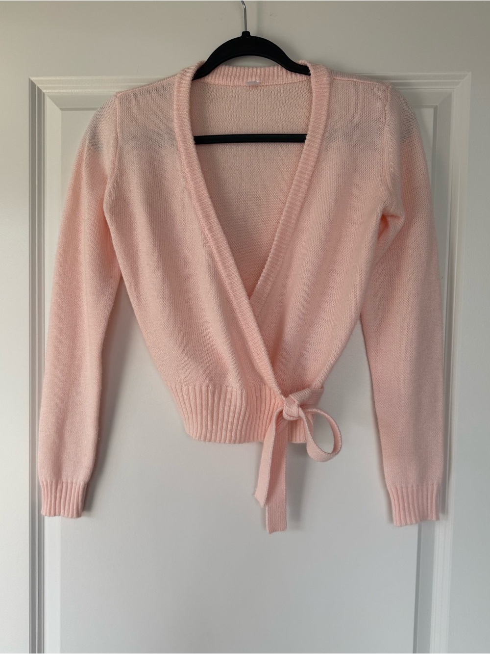 Bloch Light Pink Wrap Tie Cardigan